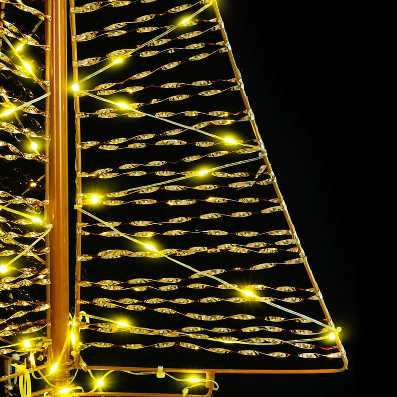 vidaXL Karácsonyfa 160 LED-del Meleg fehér 150 cm PET