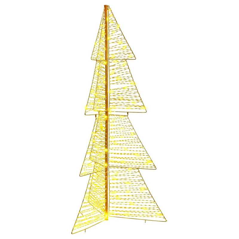 vidaXL Karácsonyfa 160 LED-del Meleg fehér 150 cm PET