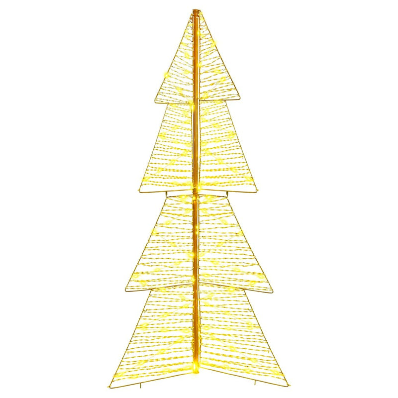 vidaXL Karácsonyfa 160 LED-del Meleg fehér 150 cm PET