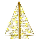 vidaXL Karácsonyfa 240 LED-del Meleg fehér 180 cm PET