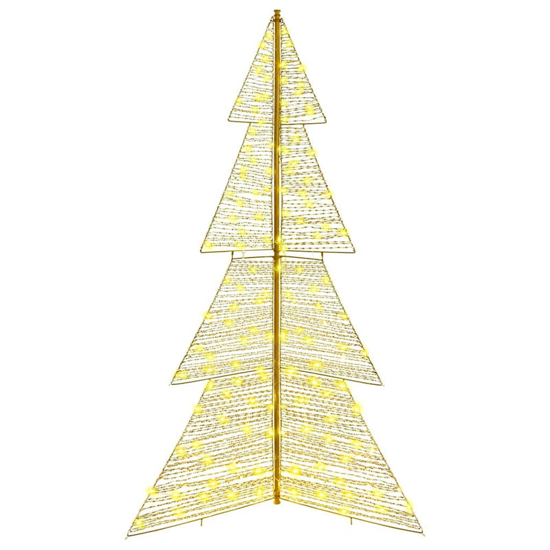 vidaXL Karácsonyfa 240 LED-del Meleg fehér 180 cm PET