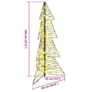 vidaXL Karácsonyfa 100 LED-del Meleg fehér 120 cm Rattan