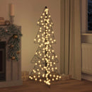 vidaXL Karácsonyfa 160 LED-del Meleg fehér 150 cm Rattan