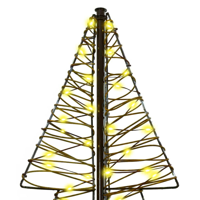 vidaXL Karácsonyfa 240 LED-del Meleg fehér 180 cm Rattan