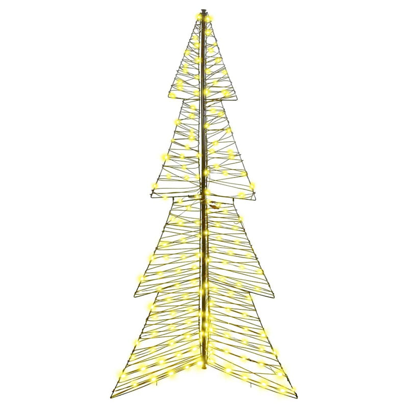 vidaXL Karácsonyfa 240 LED-del Meleg fehér 180 cm Rattan