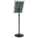vidaXL Pedestal poszter állvány Ezüst a3 PVC és Acél