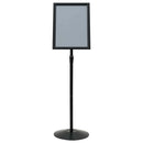 vidaXL Pedestal poszter állvány Ezüst a3 PVC és Acél