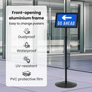 vidaXL Pedestal poszter állvány Ezüst a4 PVC és Acél