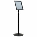 vidaXL Pedestal poszter állvány Ezüst a4 PVC és Acél