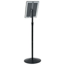 vidaXL Pedestal poszter állvány Ezüst a4 PVC és Acél