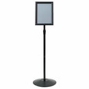 vidaXL Pedestal poszter állvány Ezüst a4 PVC és Acél