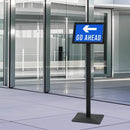 vidaXL Pedestal poszter állvány Ezüst a4 Öntöttvas