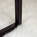 vidaXL Műgyapjú Szőnyeg Tafalla Fehér 60 x 110 cm Poliészter