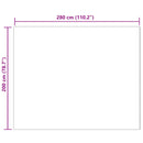 vidaXL Műgyapjú Szőnyeg Tafalla Fehér 200 x 280 cm Poliészter