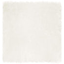 vidaXL Műgyapjú Szőnyeg Tafalla Fehér 120 x 120 cm Poliészter