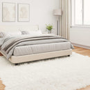 vidaXL Műgyapjú Szőnyeg Tafalla Fehér 240 x 240 cm Poliészter