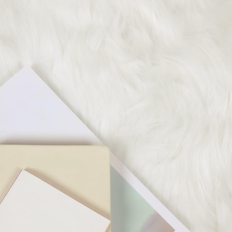 vidaXL Műgyapjú Szőnyeg Tafalla Fehér 240 x 240 cm Poliészter