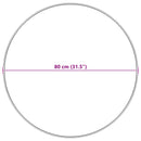 vidaXL Műgyapjú Szőnyeg Tafalla Fehér Ø 80 cm Poliészter