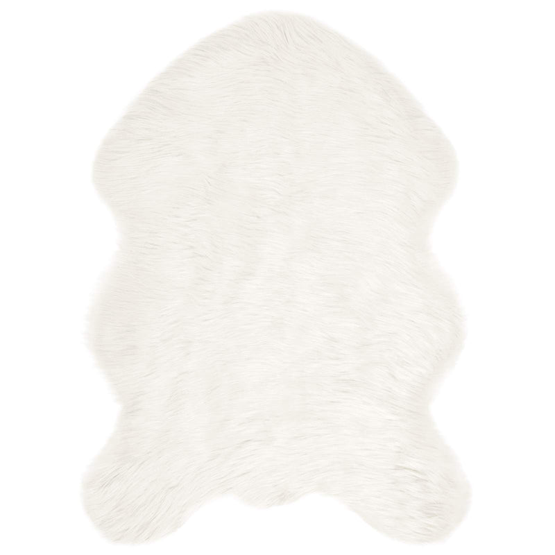 vidaXL Műgyapjú Szőnyeg Tafalla Fehér 60 x 90 cm Poliészter