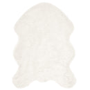 vidaXL Műgyapjú Szőnyeg Tafalla Fehér 80 x 120 cm Poliészter