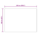 vidaXL Műgyapjú Szőnyeg Tafalla Bézs 160 x 230 cm Poliészter