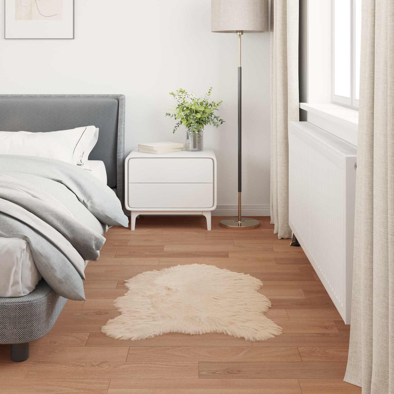 vidaXL Műgyapjú Szőnyeg Tafalla Bézs 60 x 90 cm Poliészter