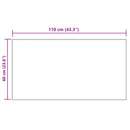 vidaXL Műgyapjú Szőnyeg Tafalla Krém 60 x 110 cm Poliészter