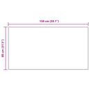 vidaXL Műgyapjú Szőnyeg Tafalla Krém 80 x 150 cm Poliészter