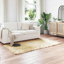 vidaXL Műbáránybőr szőnyeg TAFALLA Krémszínű 80 x 200 cm Poliészter