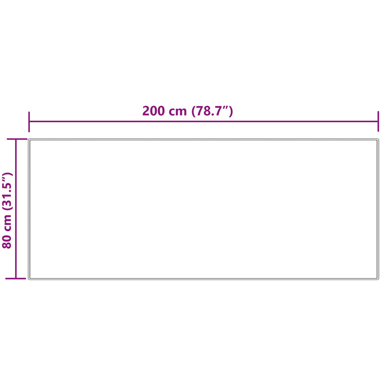 vidaXL Műgyapjú Szőnyeg Tafalla Krém 80 x 200 cm Poliészter