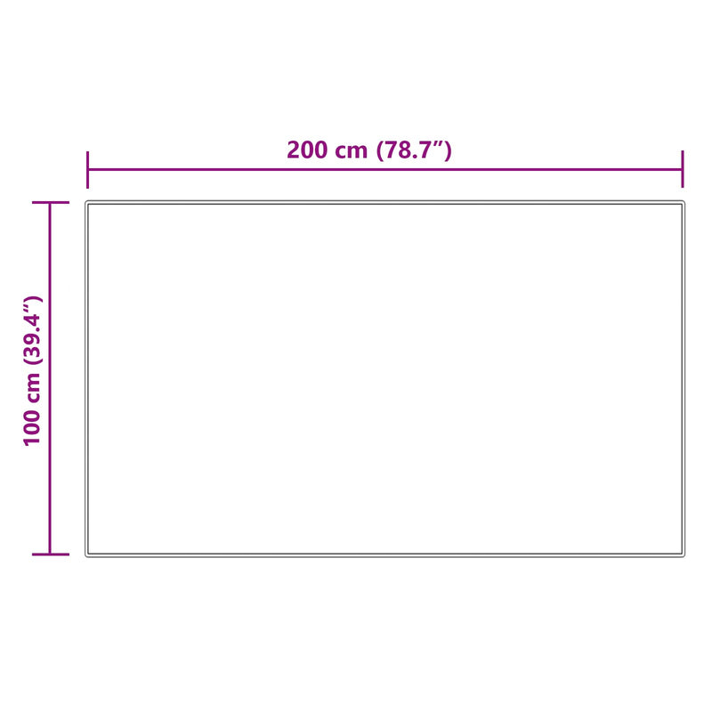 vidaXL Műgyapjú Szőnyeg Tafalla Krém 100 x 200 cm Poliészter