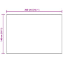 vidaXL Műgyapjú Szőnyeg Tafalla Krém 140 x 200 cm Poliészter