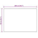 vidaXL Műbáránybőr szőnyeg TAFALLA Krémszínű 140 x 200 cm Poliészter