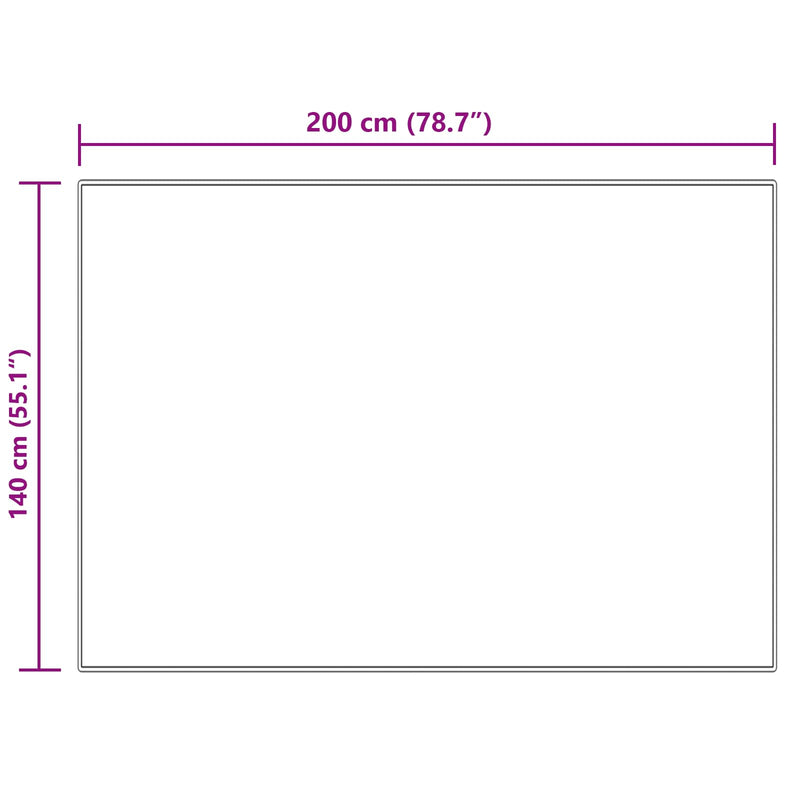 vidaXL Műgyapjú Szőnyeg Tafalla Krém 140 x 200 cm Poliészter