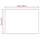 vidaXL Műgyapjú Szőnyeg Tafalla Krém 160 x 230 cm Poliészter