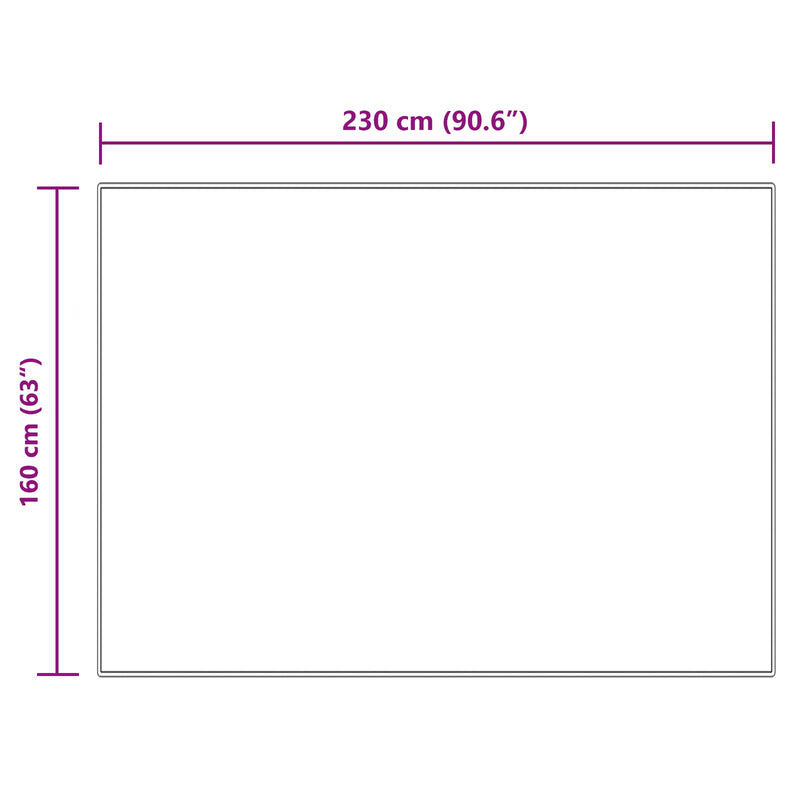vidaXL Műgyapjú Szőnyeg Tafalla Krém 160 x 230 cm Poliészter