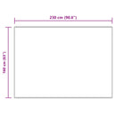 vidaXL Műbáránybőr szőnyeg TAFALLA Krémszínű 160 x 230 cm Poliészter