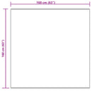 vidaXL Műgyapjú Szőnyeg Tafalla Krém 160 x 160 cm Poliészter