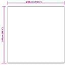 vidaXL Műbáránybőr szőnyeg TAFALLA Krémszínű 240 x 240 cm Poliészter