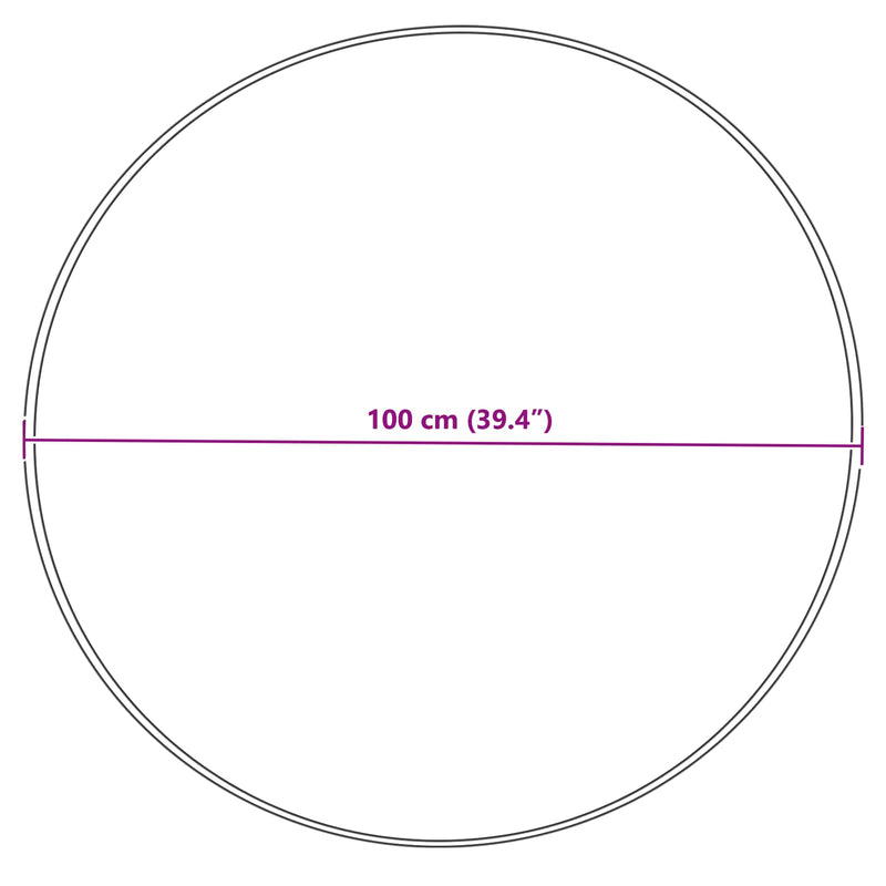 vidaXL Műgyapjú Szőnyeg Tafalla Krém Ø 100 cm Poliészter