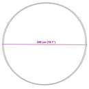 vidaXL Műgyapjú Szőnyeg Tafalla Krém Ø 200 cm Poliészter