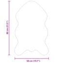 vidaXL Műgyapjú Szőnyeg Tafalla Krém 50 x 80 cm Poliészter