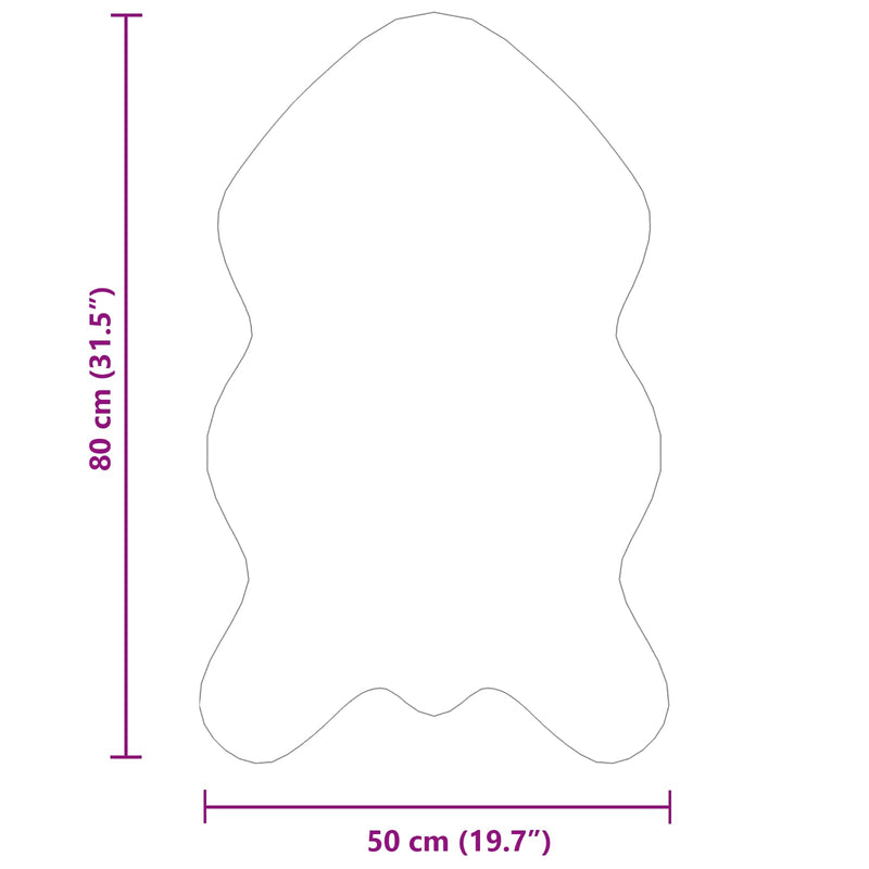 vidaXL Műgyapjú Szőnyeg Tafalla Krém 50 x 80 cm Poliészter