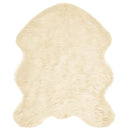 vidaXL Műgyapjú Szőnyeg Tafalla Krém 50 x 80 cm Poliészter