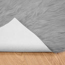 vidaXL Műbáránybőr szőnyeg TAFALLA Szürke 200 x 200 cm Poliészter