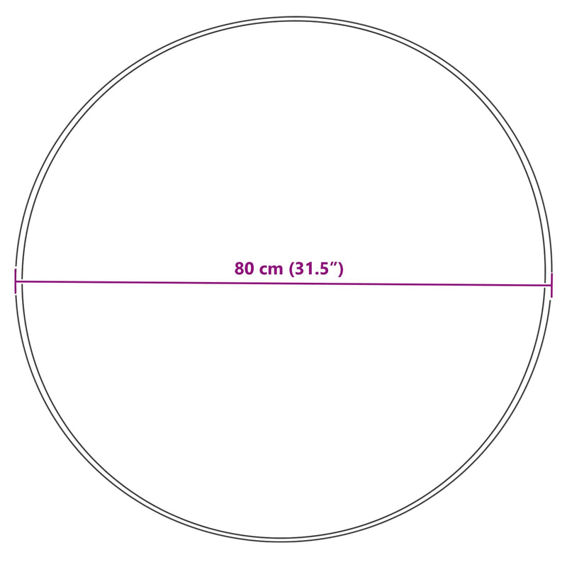 vidaXL Műgyapjú Szőnyeg Tafalla Szürke Ø 80 cm Poliészter