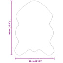 vidaXL Műgyapjú Szőnyeg Tafalla Szürke 60 x 90 cm Poliészter