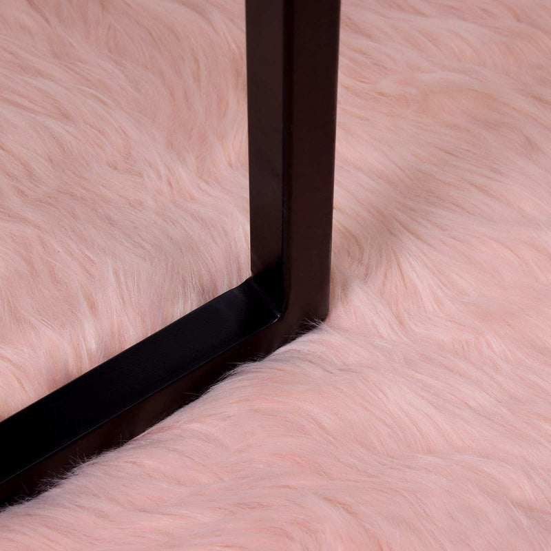 vidaXL Műgyapjú Szőnyeg Tafalla Rózsaszín 80 x 250 cm Poliészter