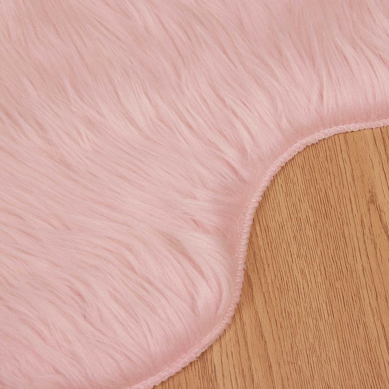 vidaXL Műgyapjú Szőnyeg Tafalla Rózsaszín 50 x 80 cm Poliészter