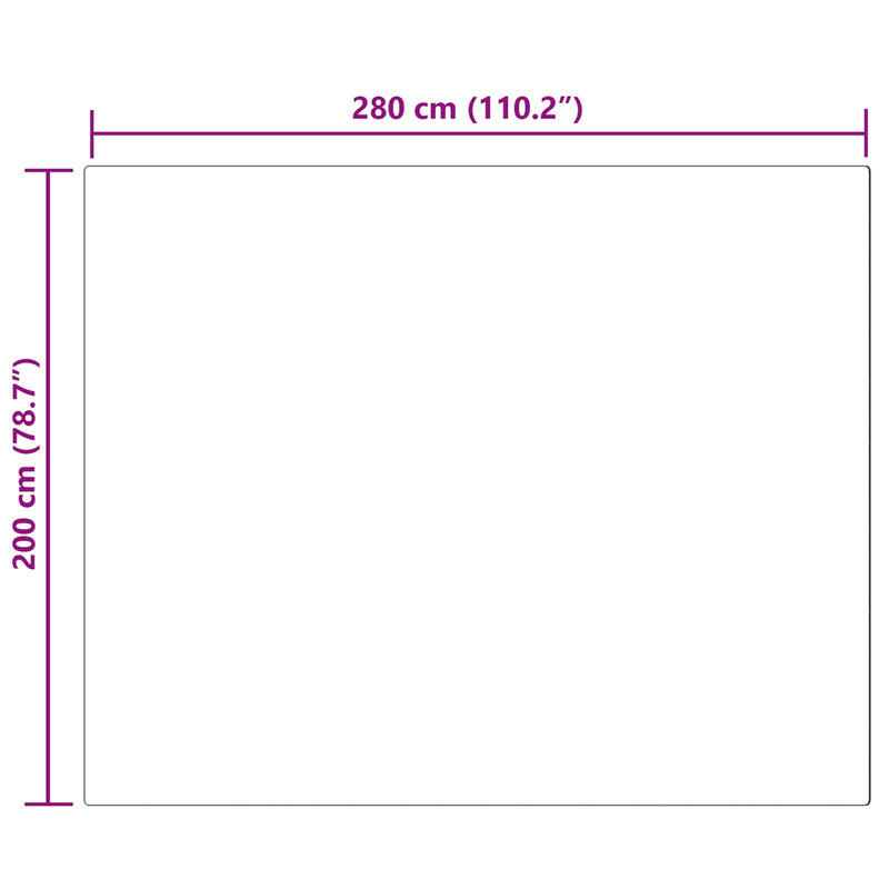 vidaXL Műgyapjú Szőnyeg Tafalla Fekete 200 x 280 cm Poliészter